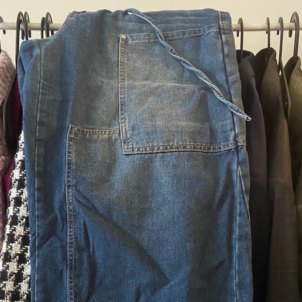 PTCL Denim Wide Leg Jeans with Tie Waist - Picture 5 of 5
